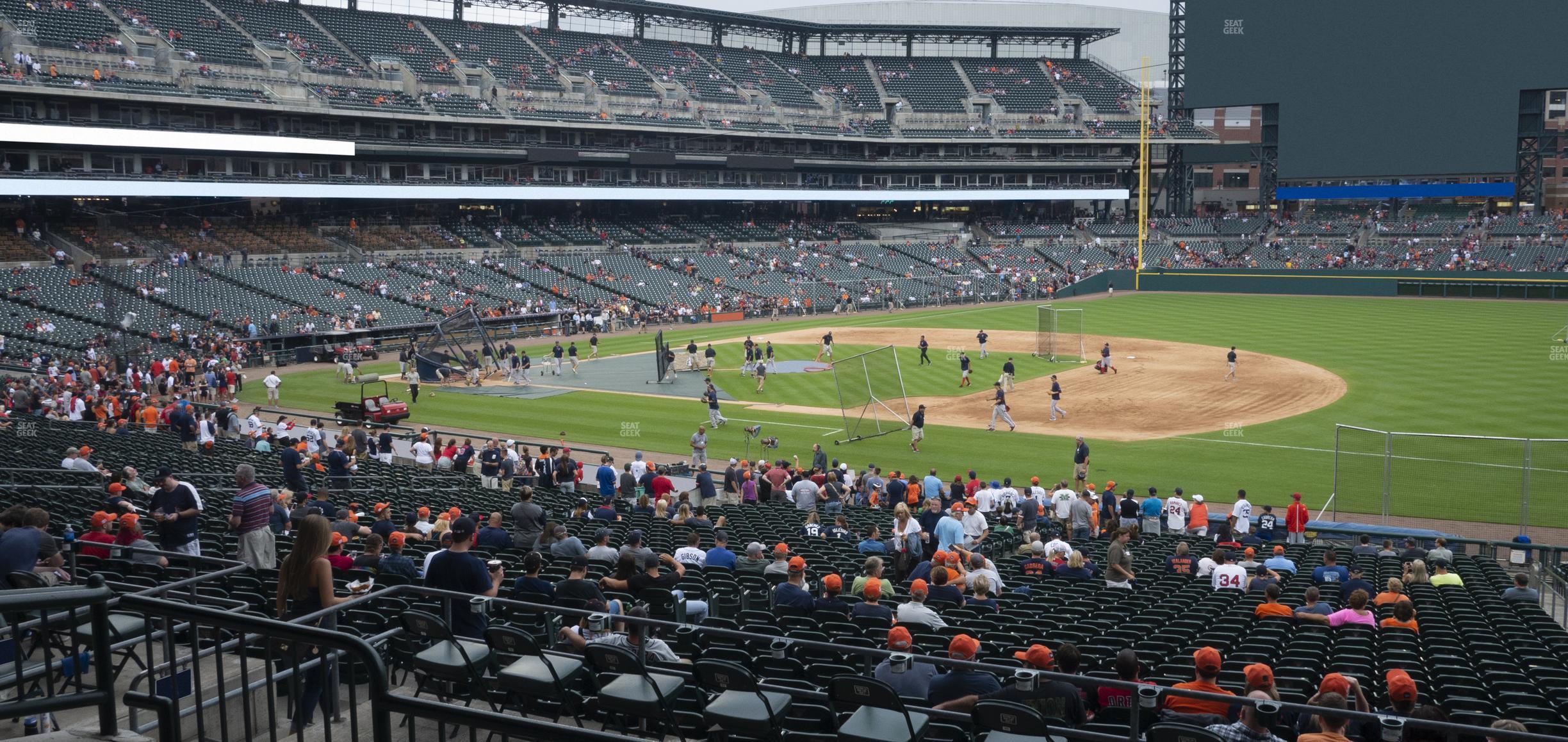 Seating view for Comerica Park Section 118