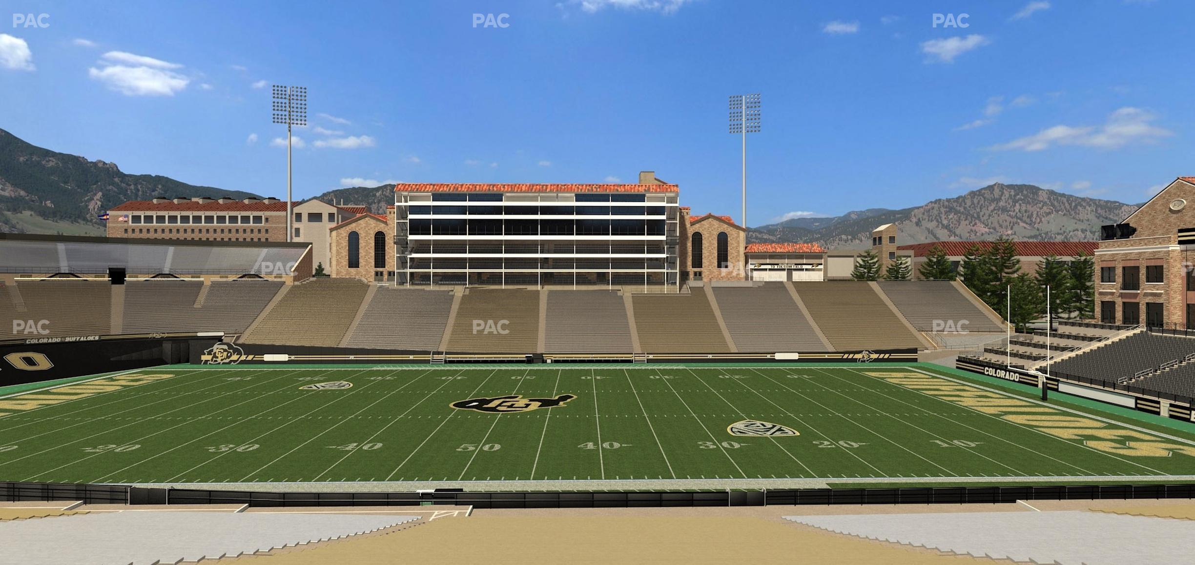 Seating view for Folsom Field Section 118