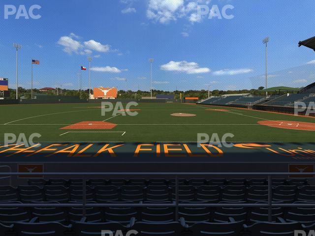 Seating view for UFCU Disch-Falk Field Section 10