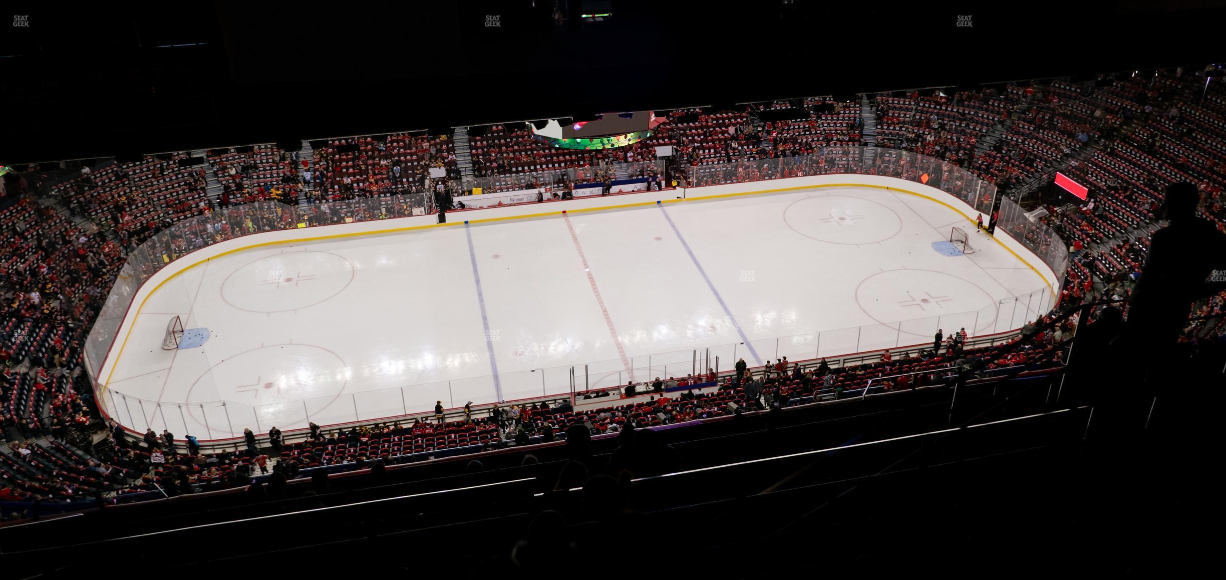 Seating view for Scotiabank Saddledome Section Press Level 6