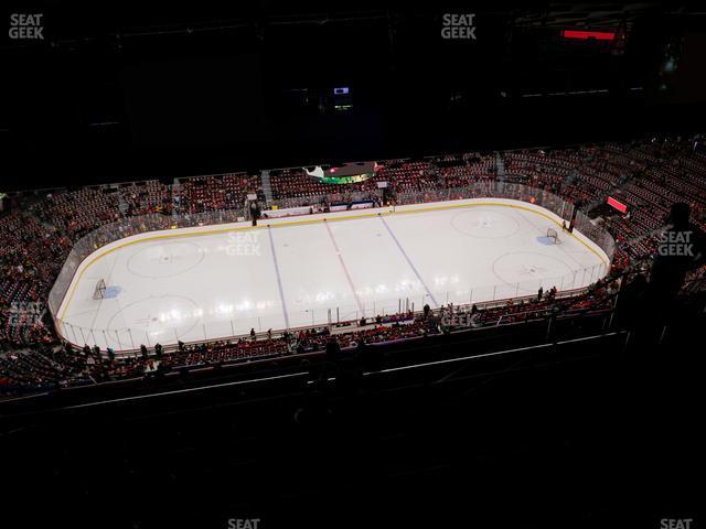 Seating view for Scotiabank Saddledome Section Press Level 6