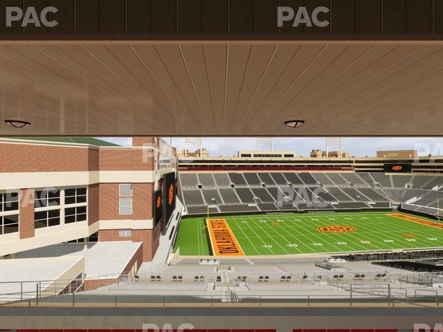 Seating view for Boone Pickens Stadium Section Club 564