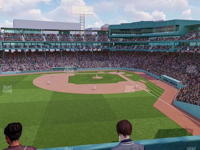 Seating view for Fenway Park Section Green Monster 4