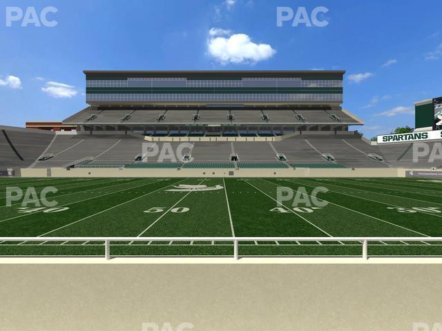 Seating view for Spartan Stadium (Michigan) Section Sideline Club 8