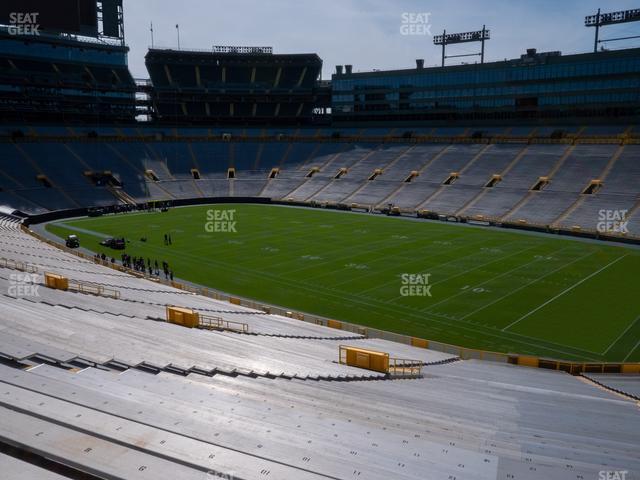 Seating view for Lambeau Field Section 109