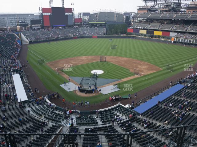 Seating view for Coors Field Section Lower 329