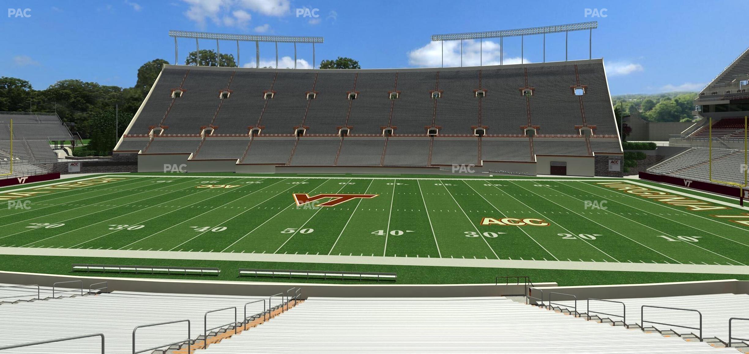 Seating view for Lane Stadium Section 110