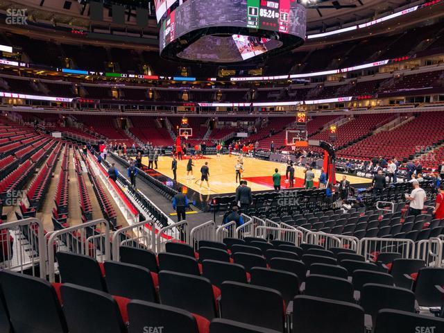 Seating view for United Center Section 108