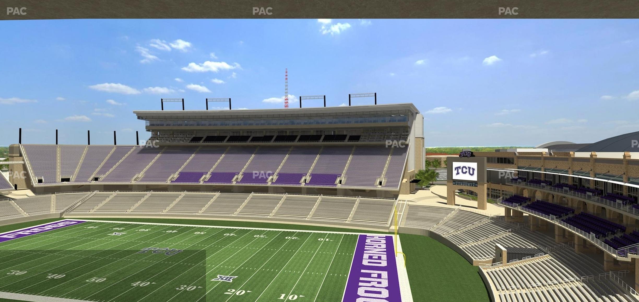 Seating view for Amon G. Carter Stadium Section Champions Suite 2