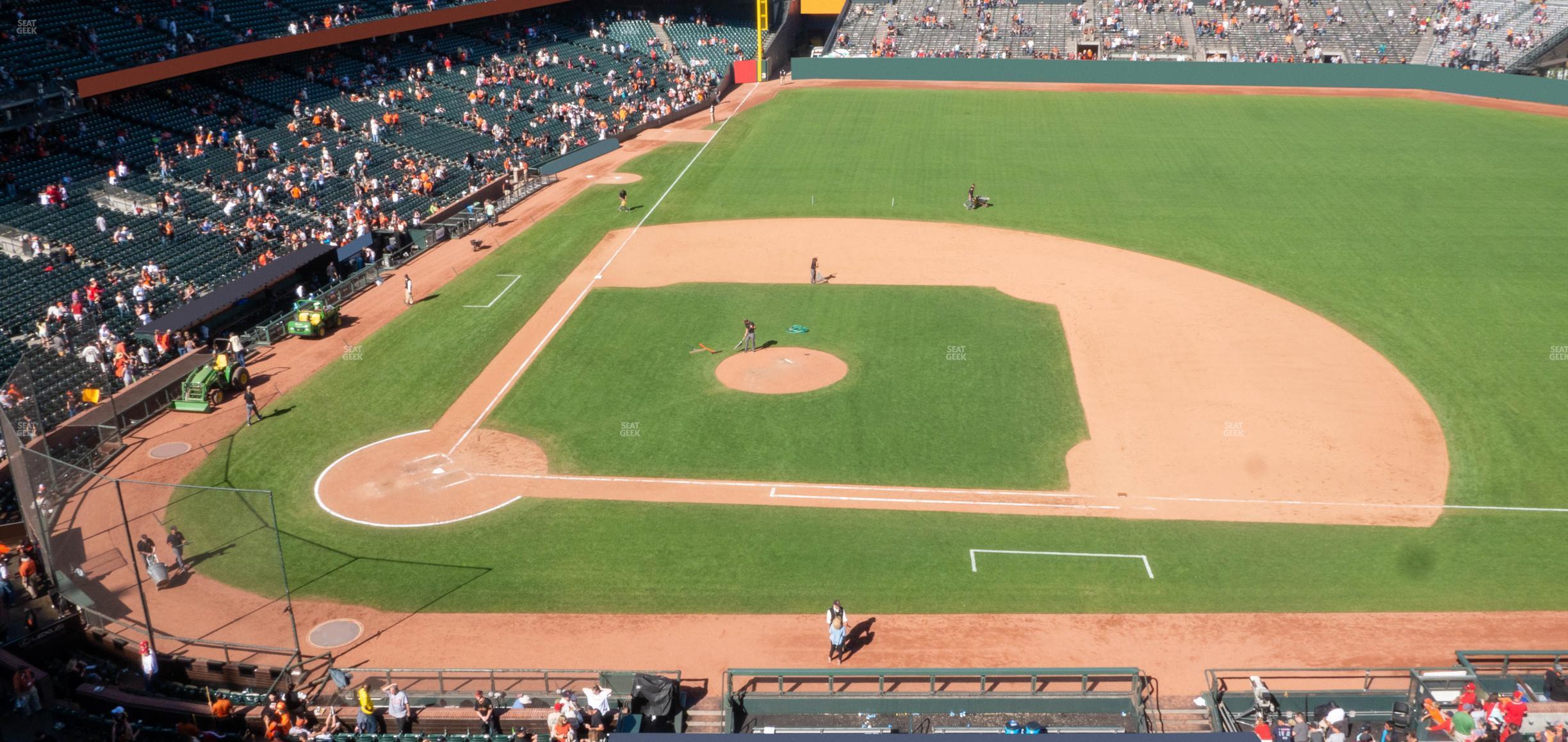 Seating view for Oracle Park Section View Box 308