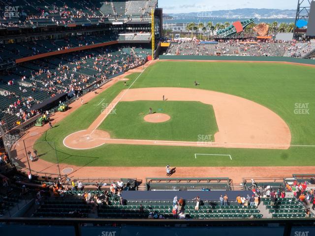 Seating view for Oracle Park Section View Box 308