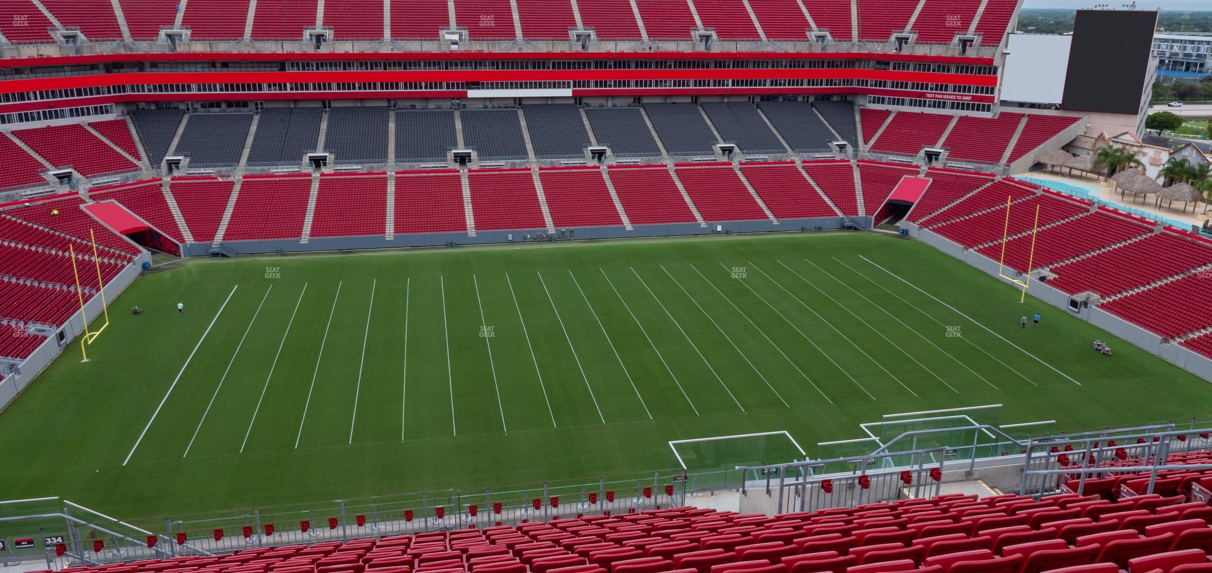 Seating view for Raymond James Stadium Section 334