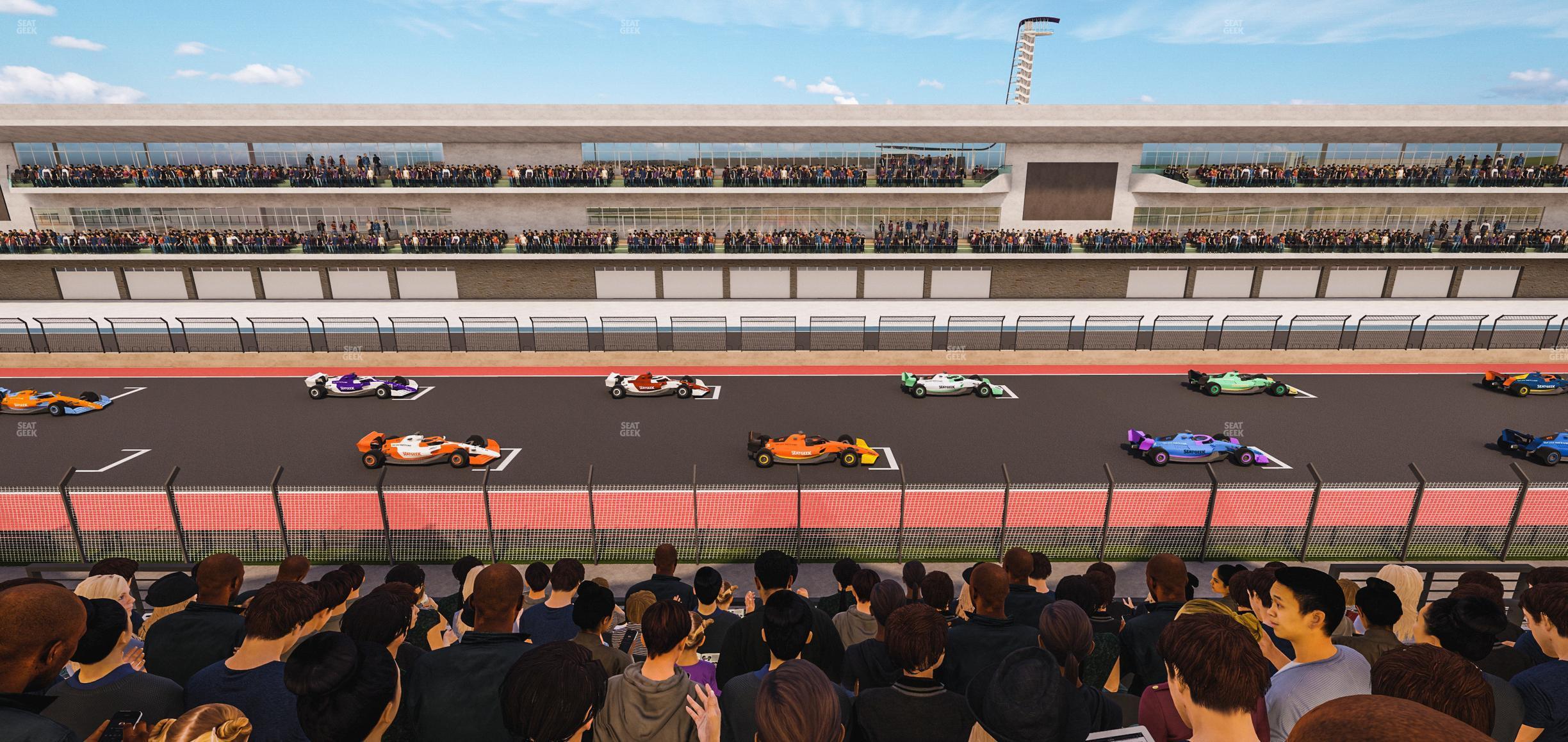 Seating view for Circuit of The Americas Section Main Grandstand Club Level 215