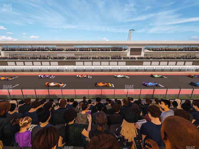 Seating view for Circuit of The Americas Section Main Grandstand Club Level 215