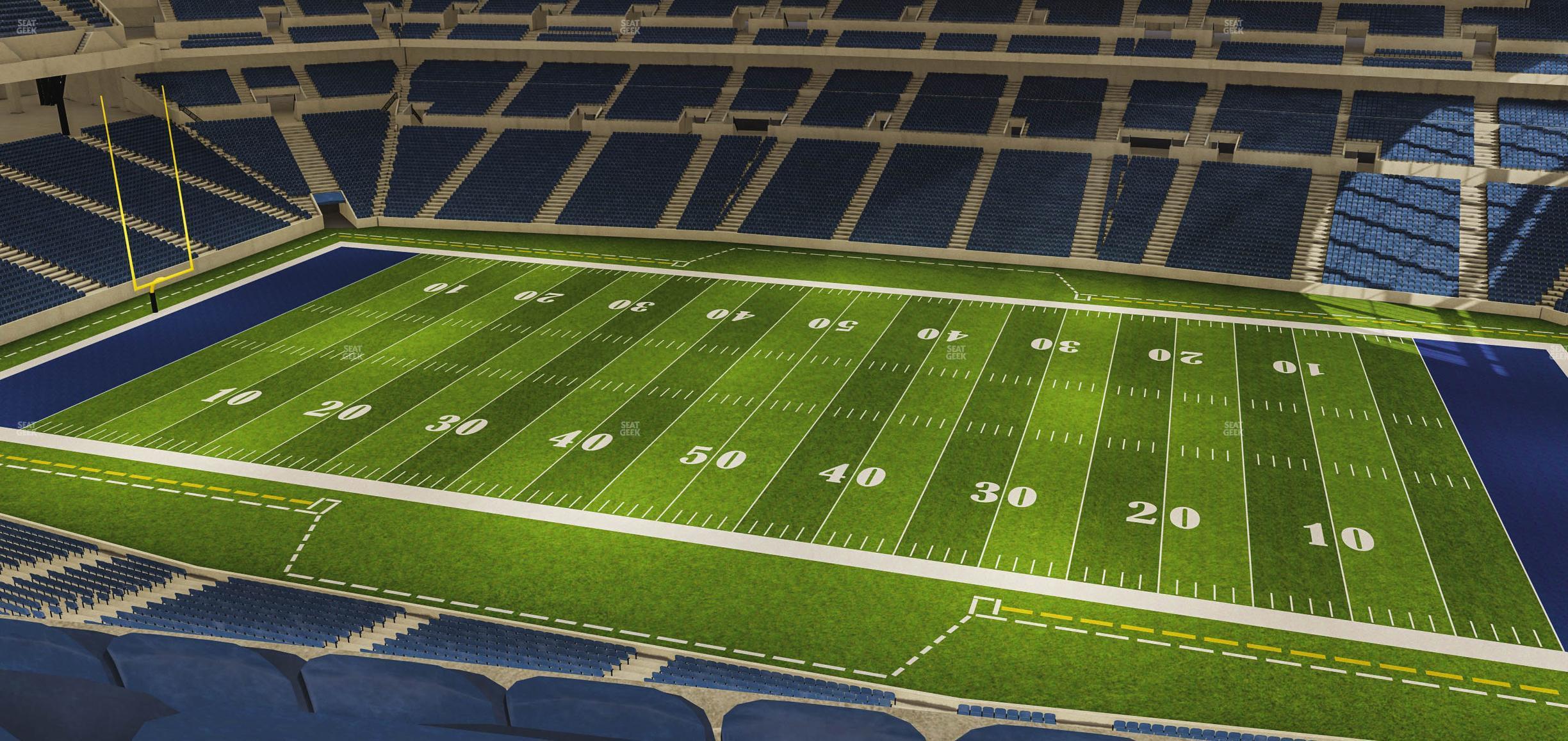 Seating view for Lucas Oil Stadium Section 538