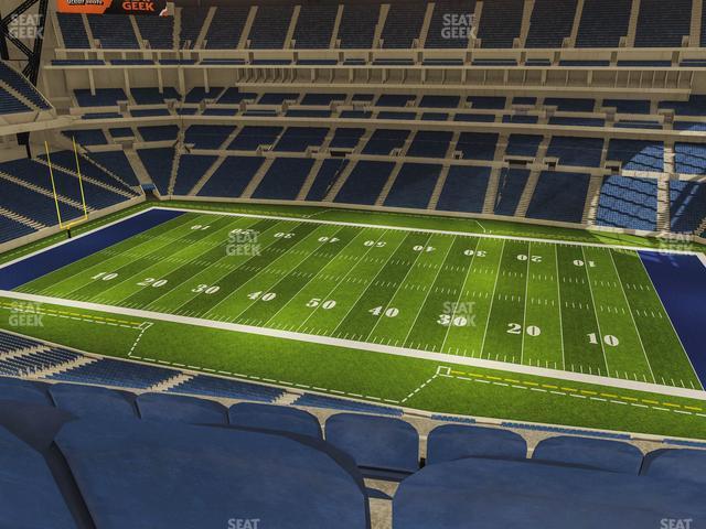 Seating view for Lucas Oil Stadium Section 538