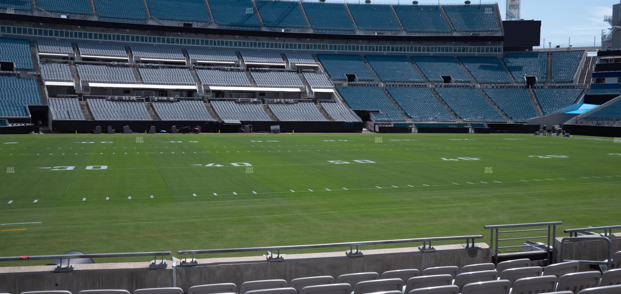 Seating view for EverBank Stadium Section Gallagher Club 11