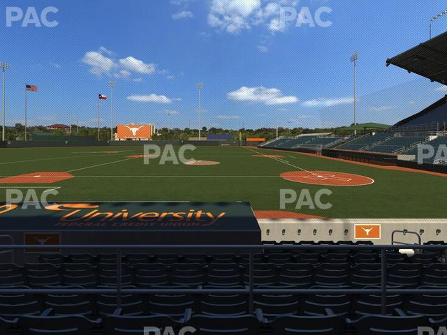 Seating view for UFCU Disch-Falk Field Section 9