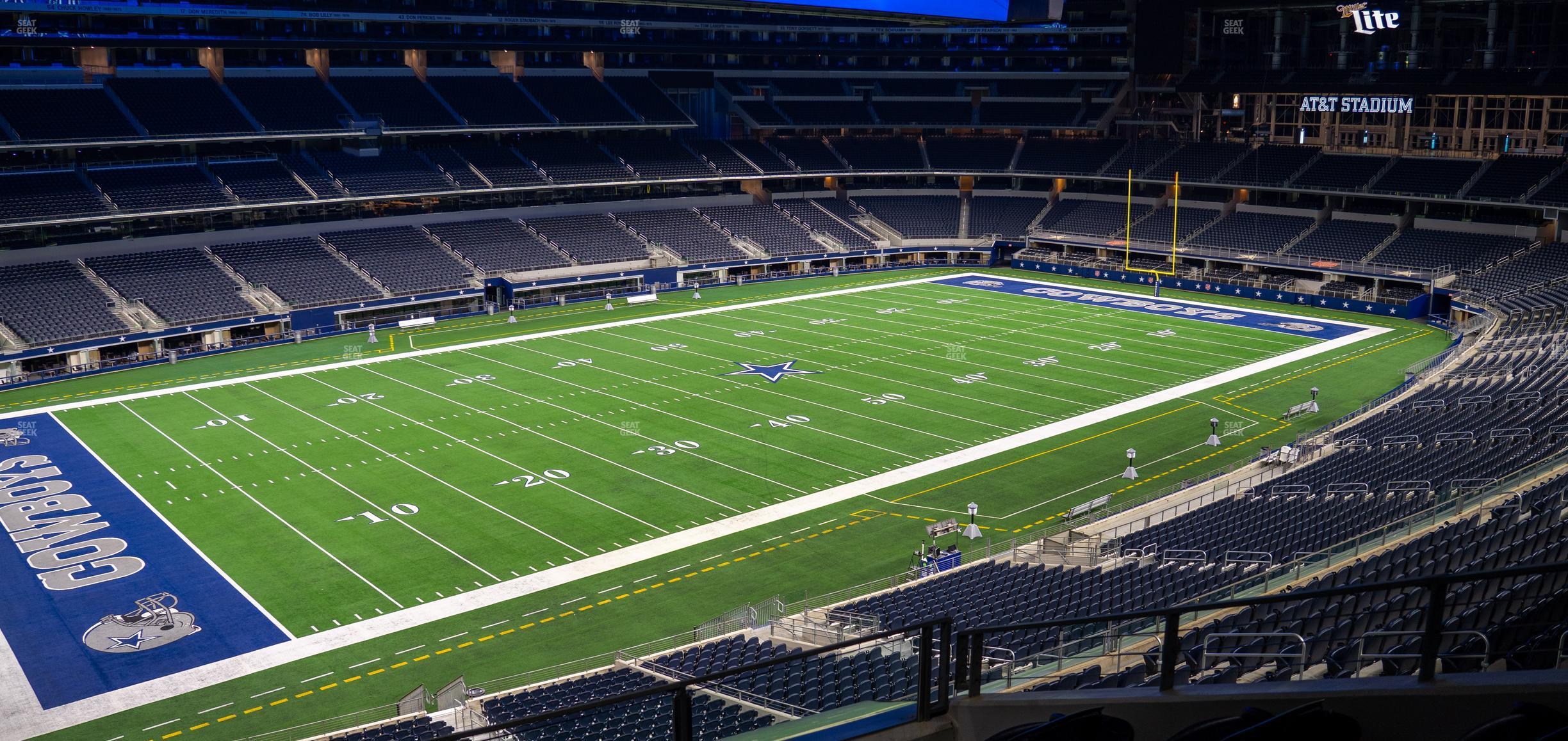 Seating view for AT&T Stadium Section 341