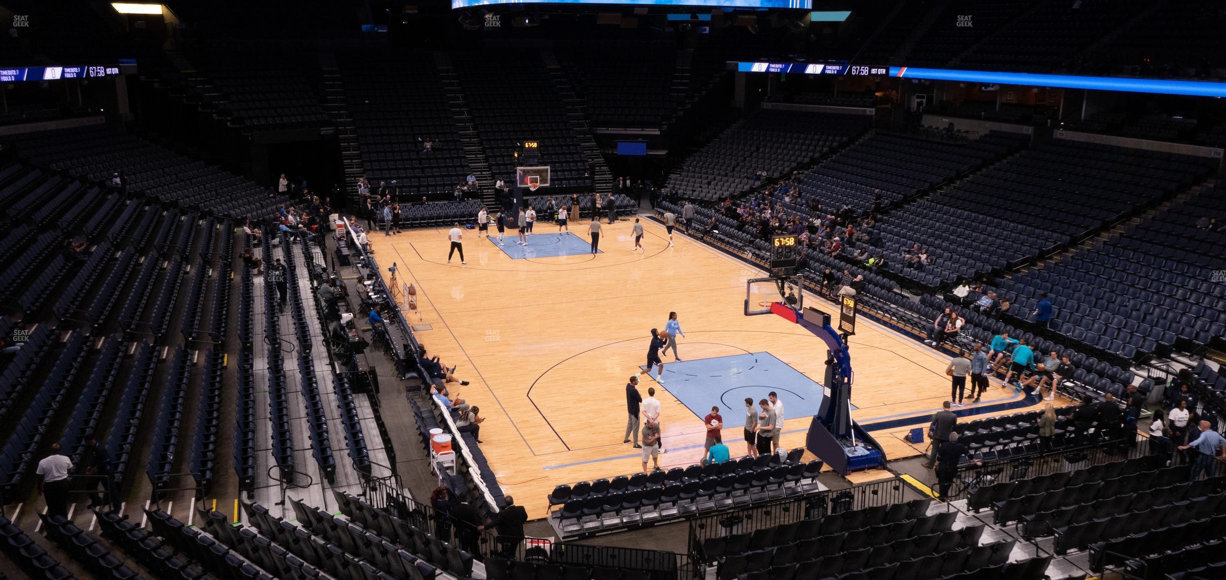 Seating view for FedExForum Section 108 A