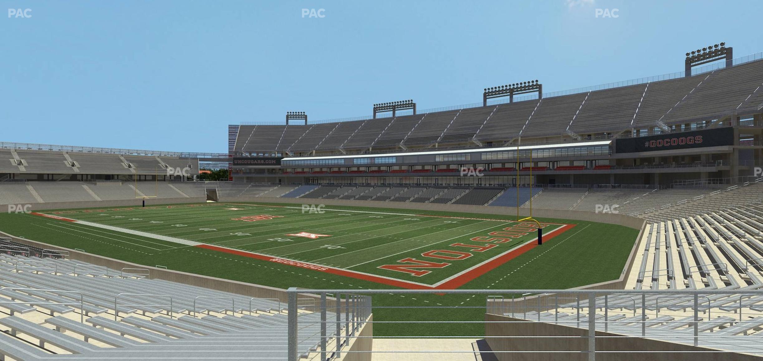 Seating view for TDECU Stadium Section 124