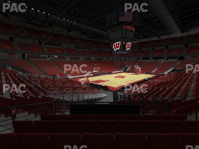 Seating view for Kohl Center Section 112