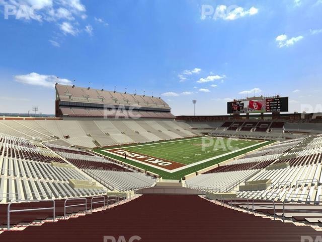 Seating view for Gaylord Family Oklahoma Memorial Stadium Section 13