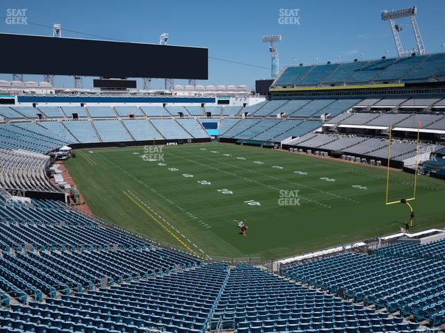 Seating view for EverBank Stadium Section Terrace Suite Chalet West 2