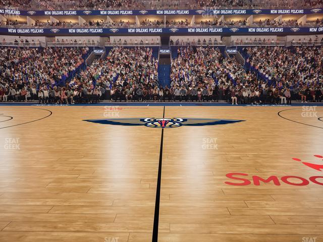 Seating view for Smoothie King Center Section 124 Floor