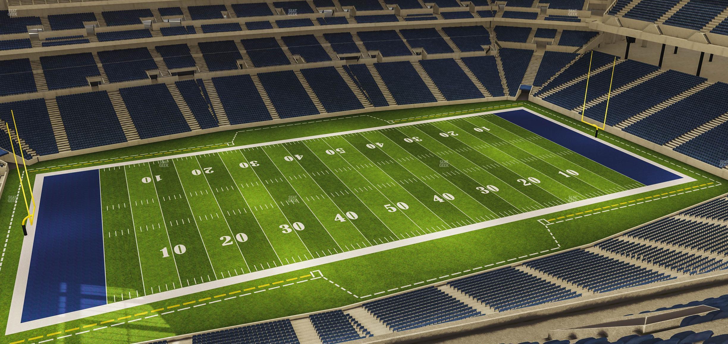 Seating view for Lucas Oil Stadium Section 616