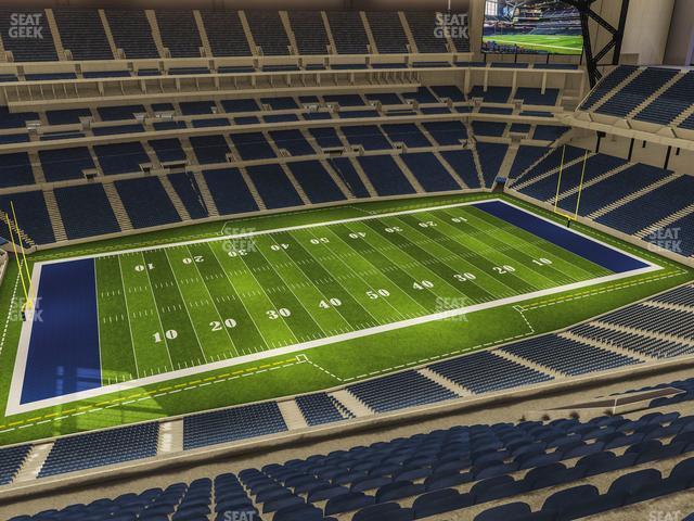 Seating view for Lucas Oil Stadium Section 616