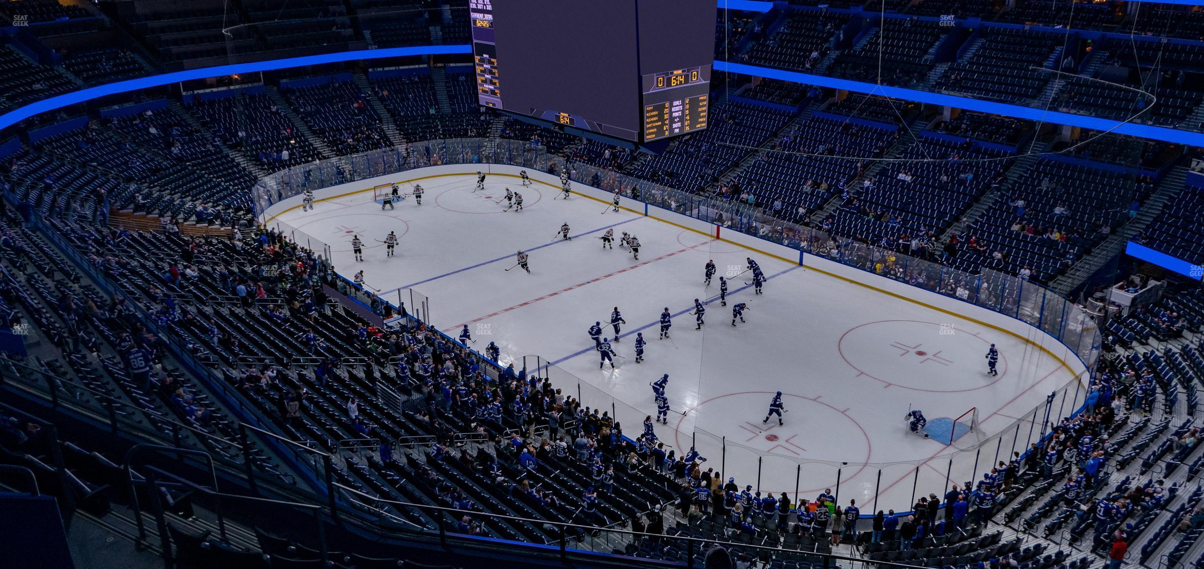 Seating view for Amalie Arena Section 327