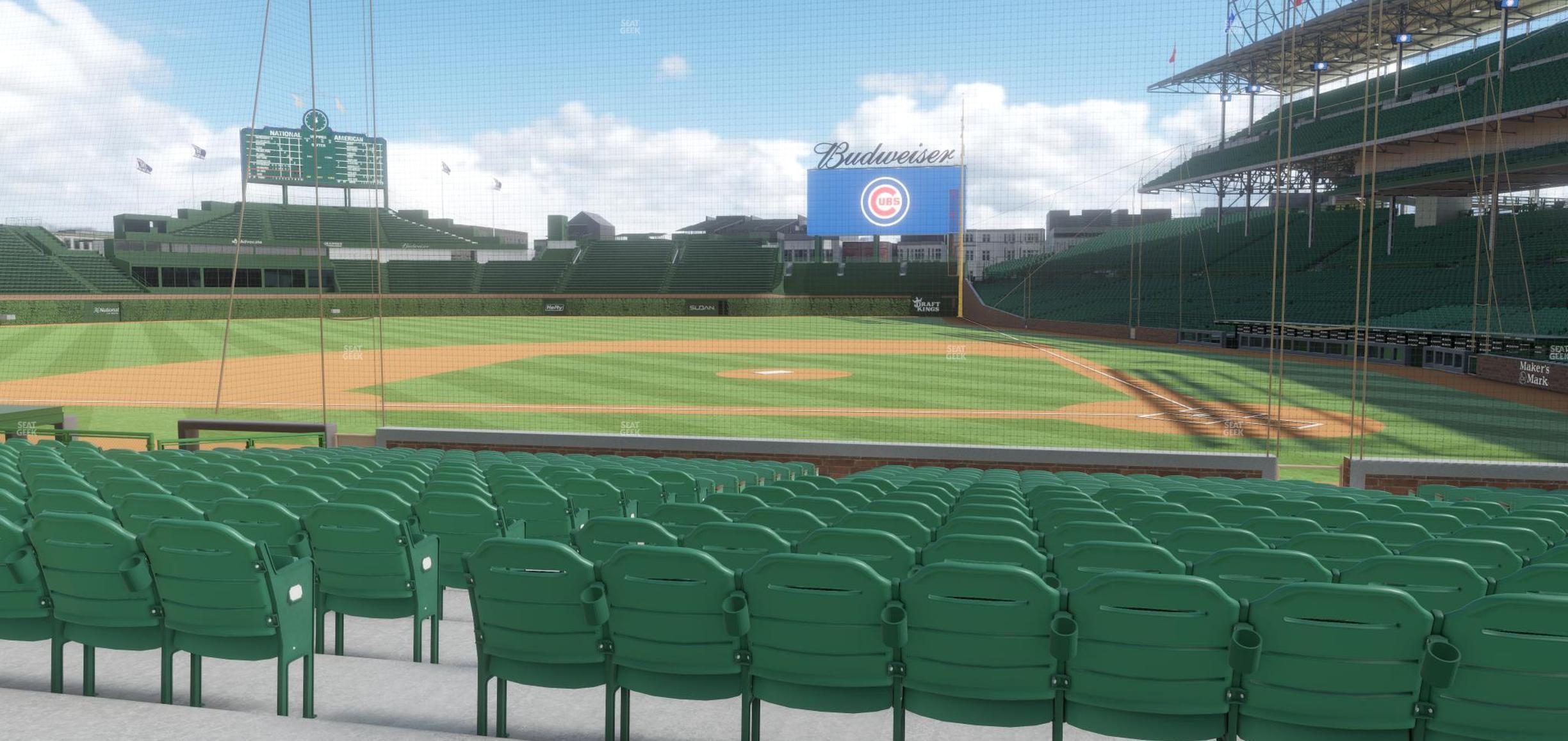 Seating view for Wrigley Field Section 113