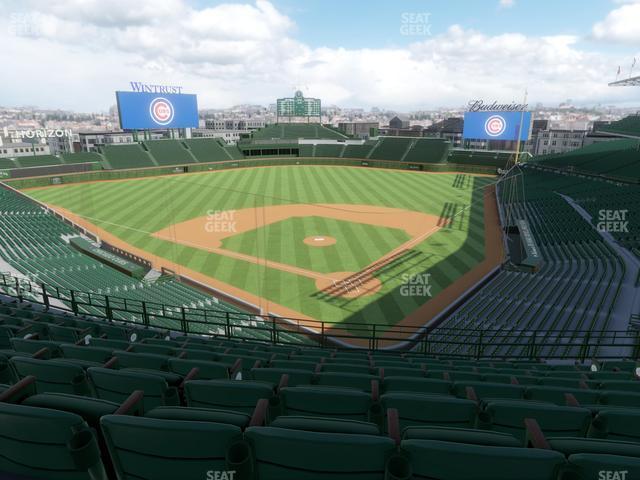 Seating view for Wrigley Field Section James Hardie Catalina Club 316 Left