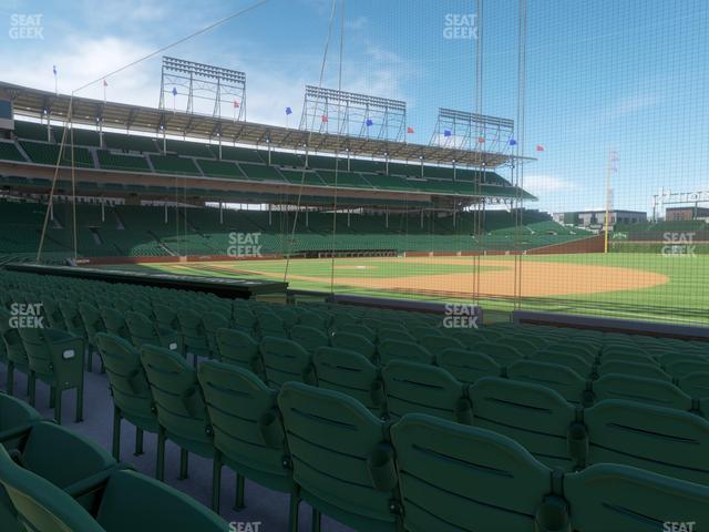 Seating view for Wrigley Field Section Club Box Outfield 28