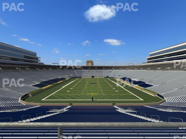 Seating view for Notre Dame Stadium Section 119