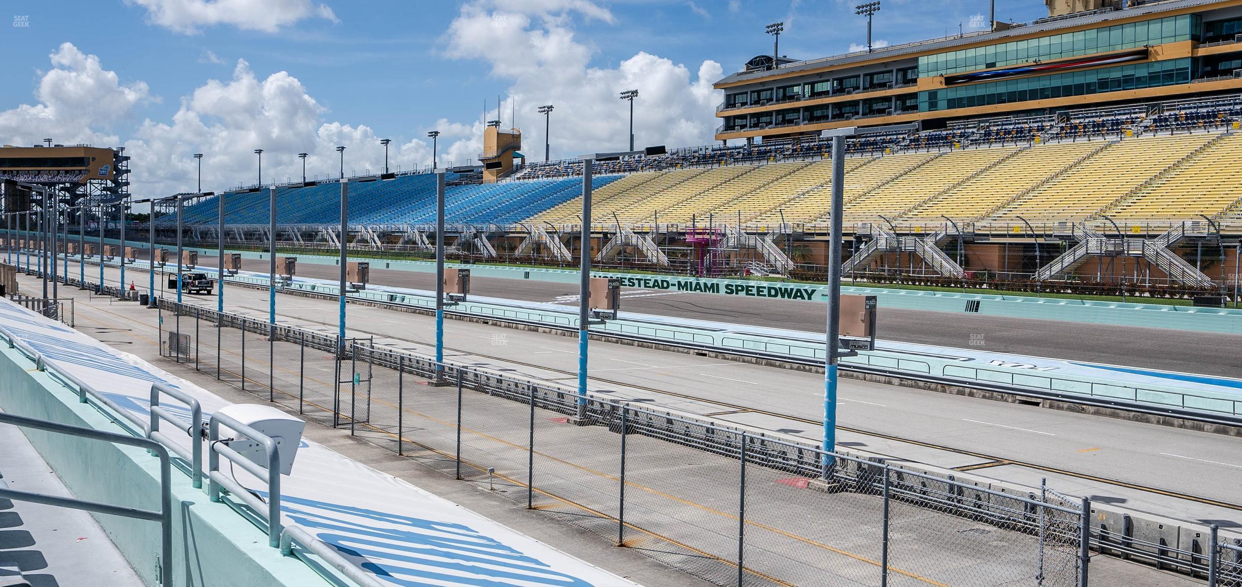 Seating view for Homestead-Miami Speedway Section Pit Road Cabana 20