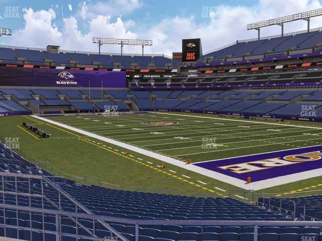 Seating view for M&T Bank Stadium Section 145