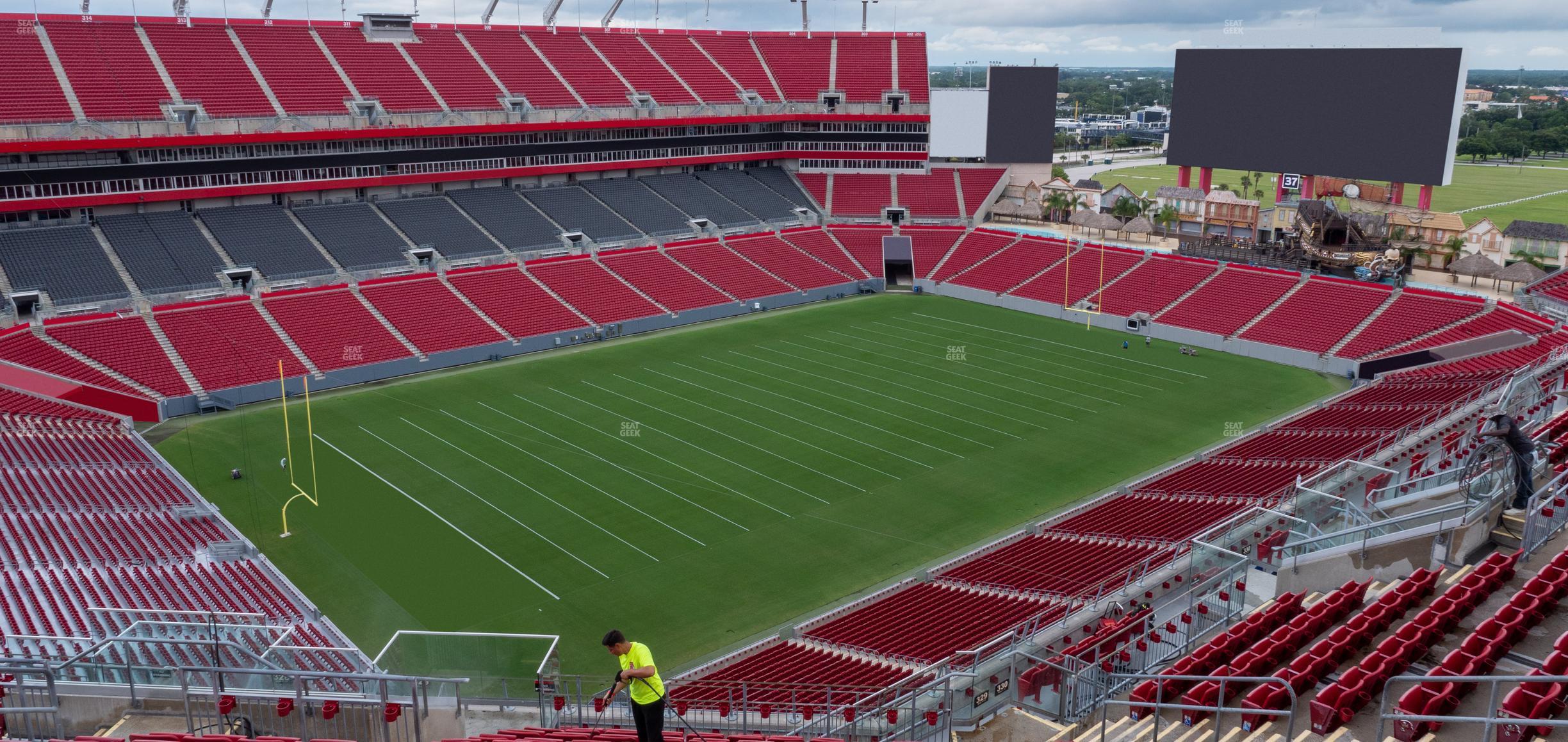 Seating view for Raymond James Stadium Section 329