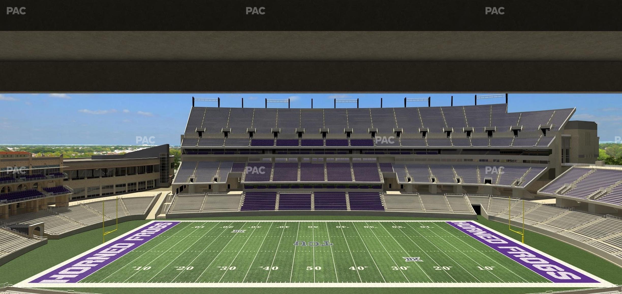 Seating view for Amon G. Carter Stadium Section 234