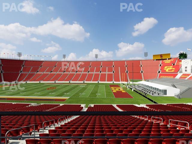 Seating view for Los Angeles Memorial Coliseum Section 104 B