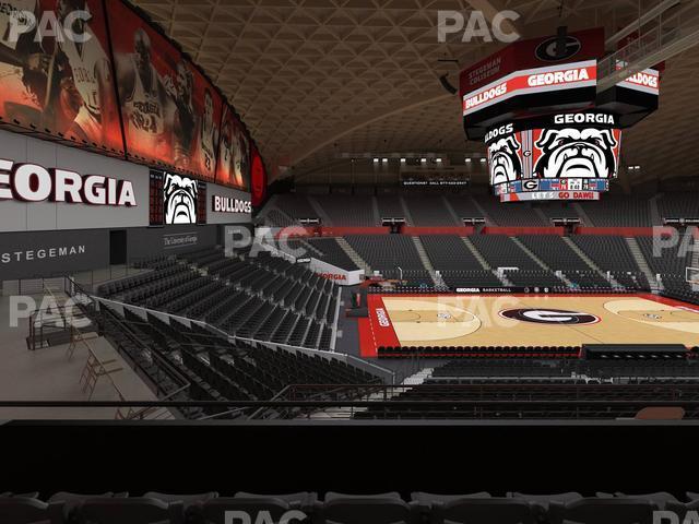 Seating view for Stegeman Coliseum Section Ww