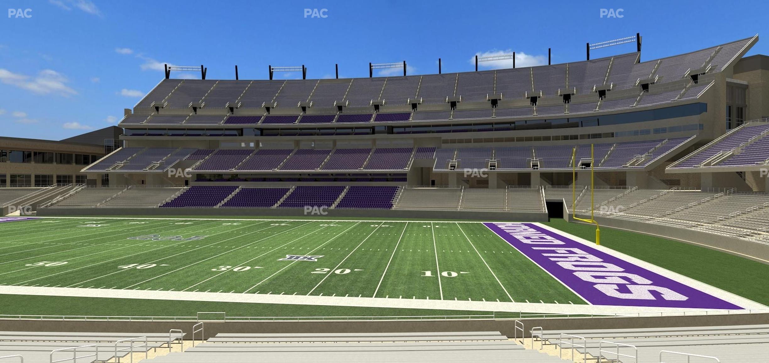 Seating view for Amon G. Carter Stadium Section 122