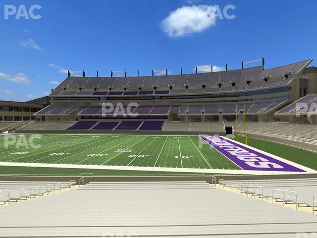 Seating view for Amon G. Carter Stadium Section 122