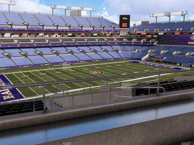 Seating view for M&T Bank Stadium Section Suite 365