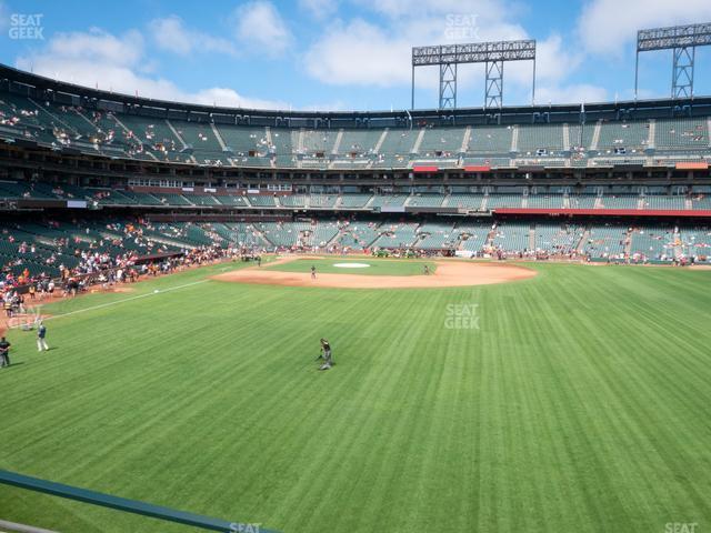 Seating view for Oracle Park Section Arcade 147