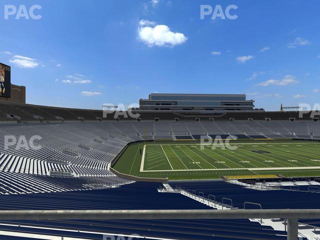 Seating view for Notre Dame Stadium Section 113