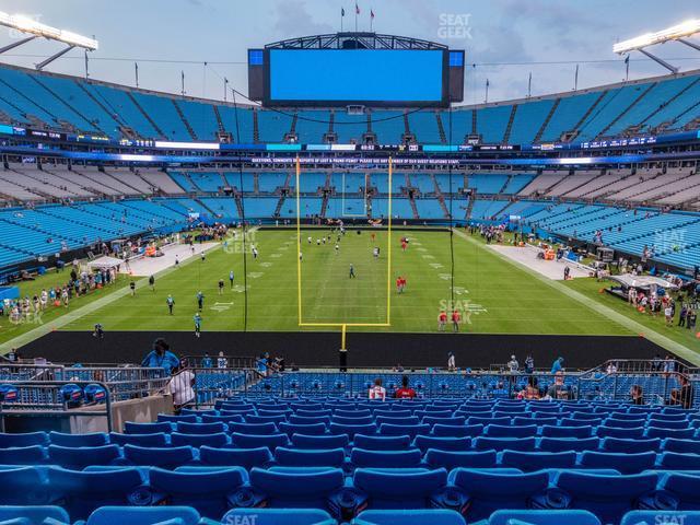 Seating view for Bank of America Stadium Section 229