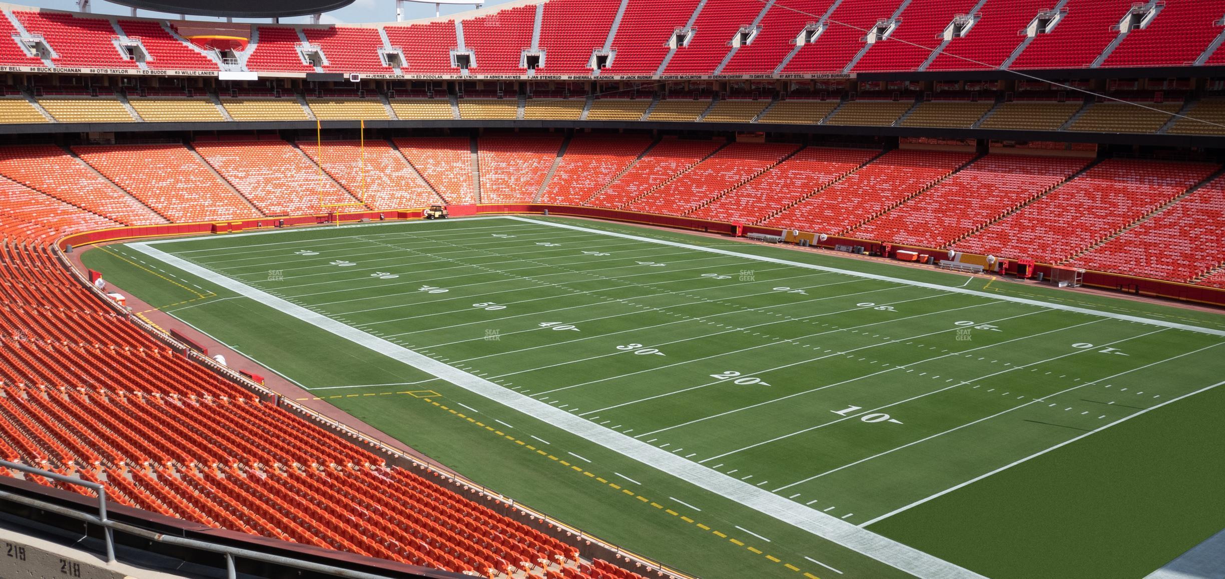 Seating view for GEHA Field at Arrowhead Stadium Section 218