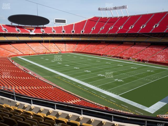 Seating view for GEHA Field at Arrowhead Stadium Section 218